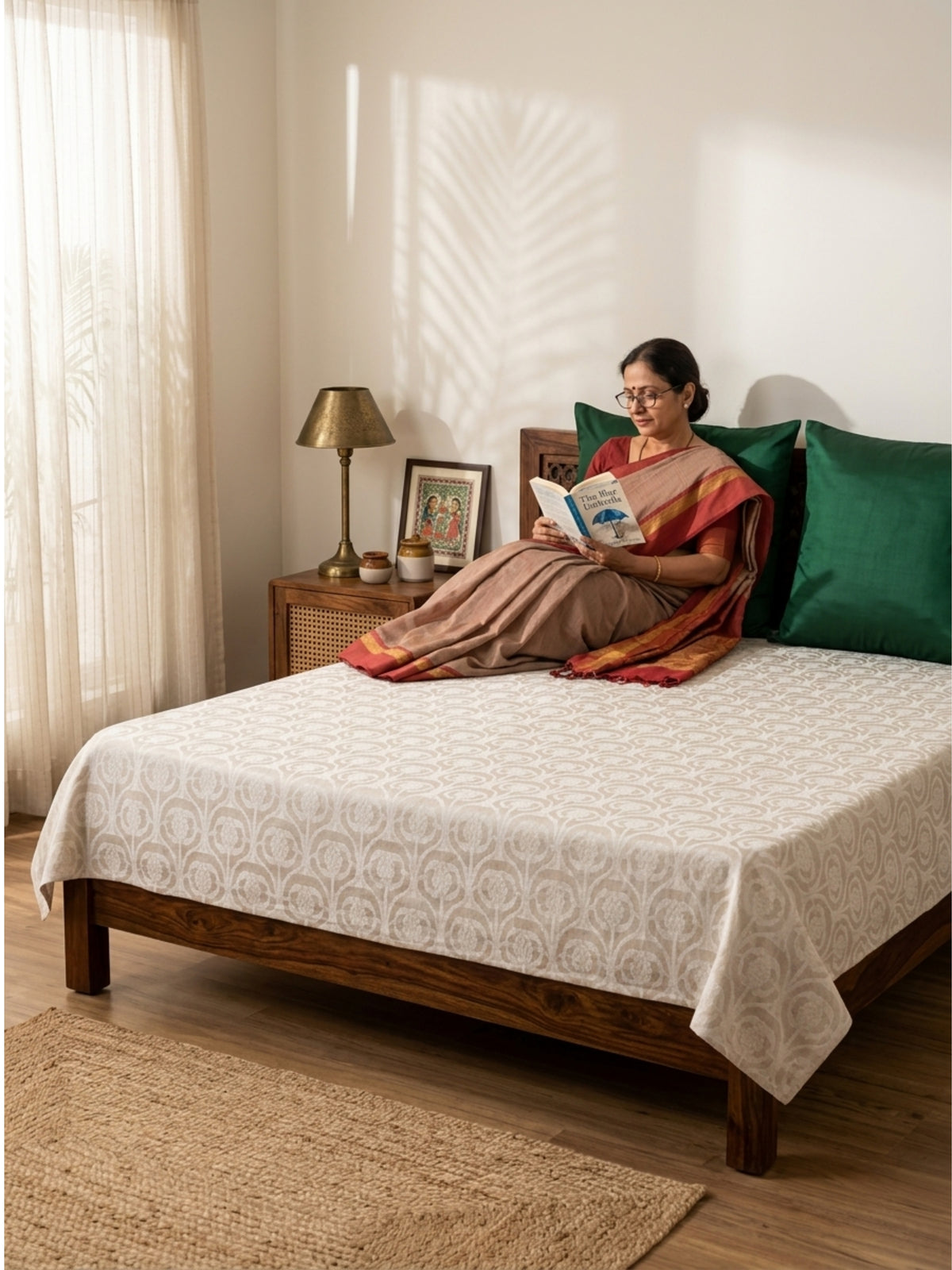 Tanchoi Handwoven Banarasi Bedsheets