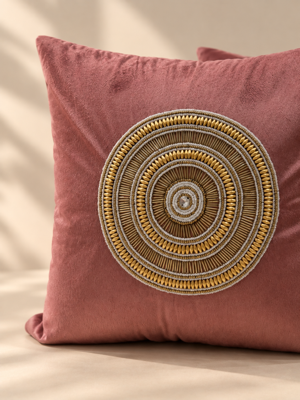 Ruhani Zardozi Cushion Covers - Pair of  Two