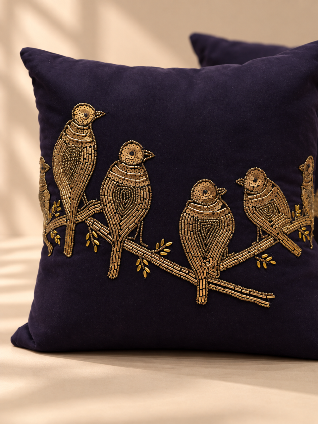 Parva Zardozi Cushion Covers - Pair of  Two