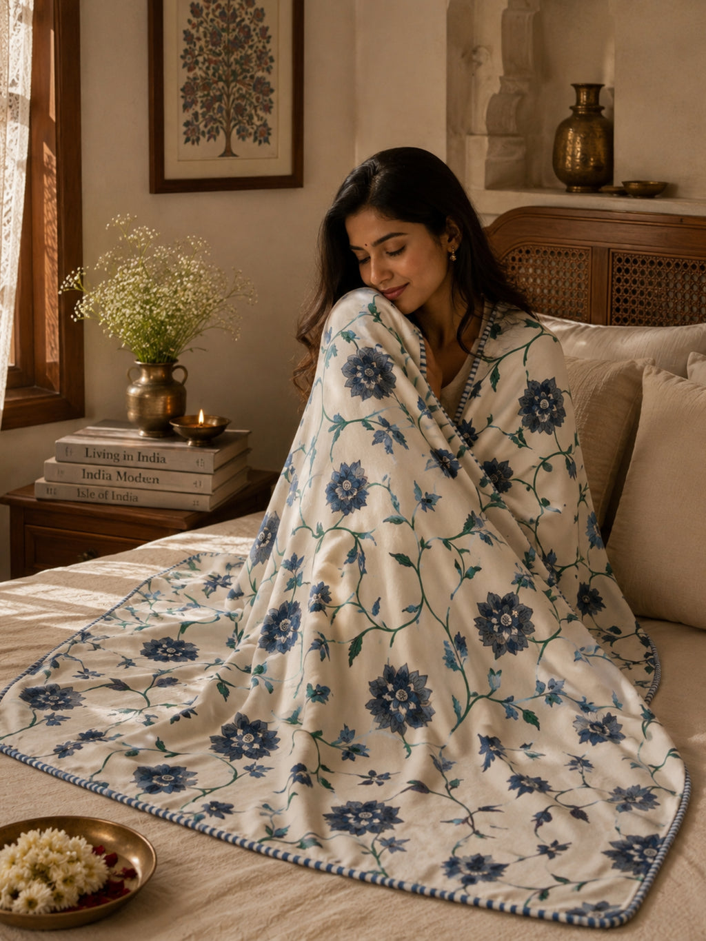 Megh Jaipuri Cotton Blanket