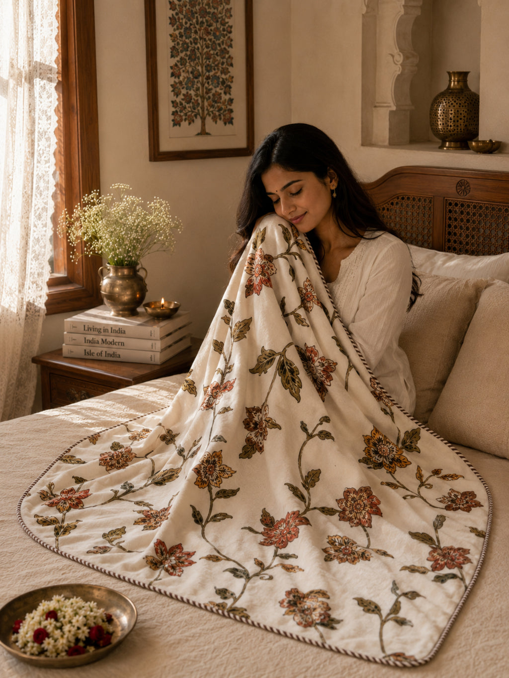 Mrinal Jaipuri  Cotton Blanket