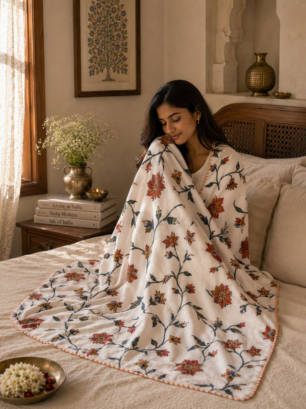 Kesar Jaipuri  Cotton Blanket